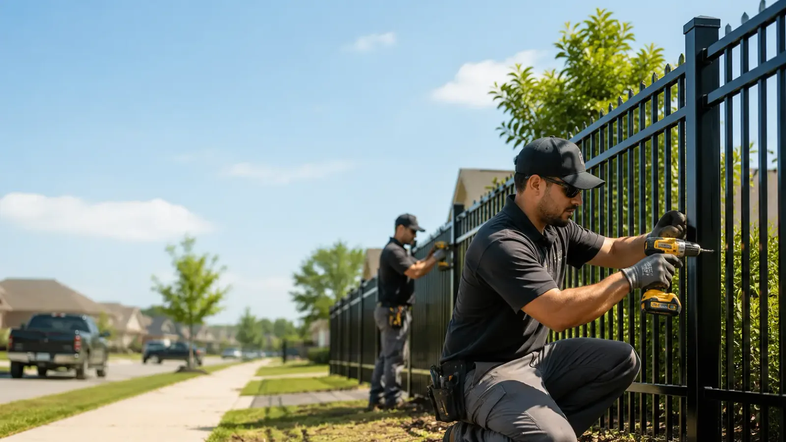 Metal Fence Installation in Aurora, IN
